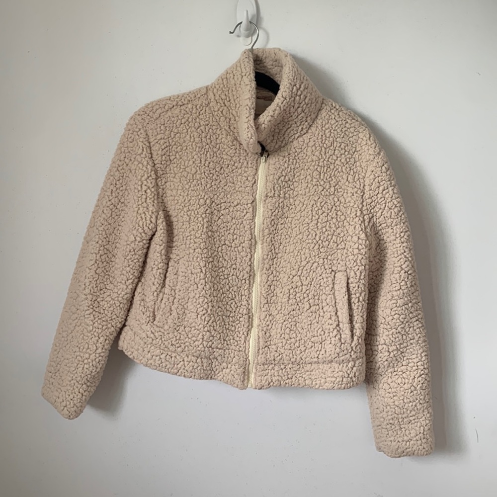 Cream Sherpa Jacket